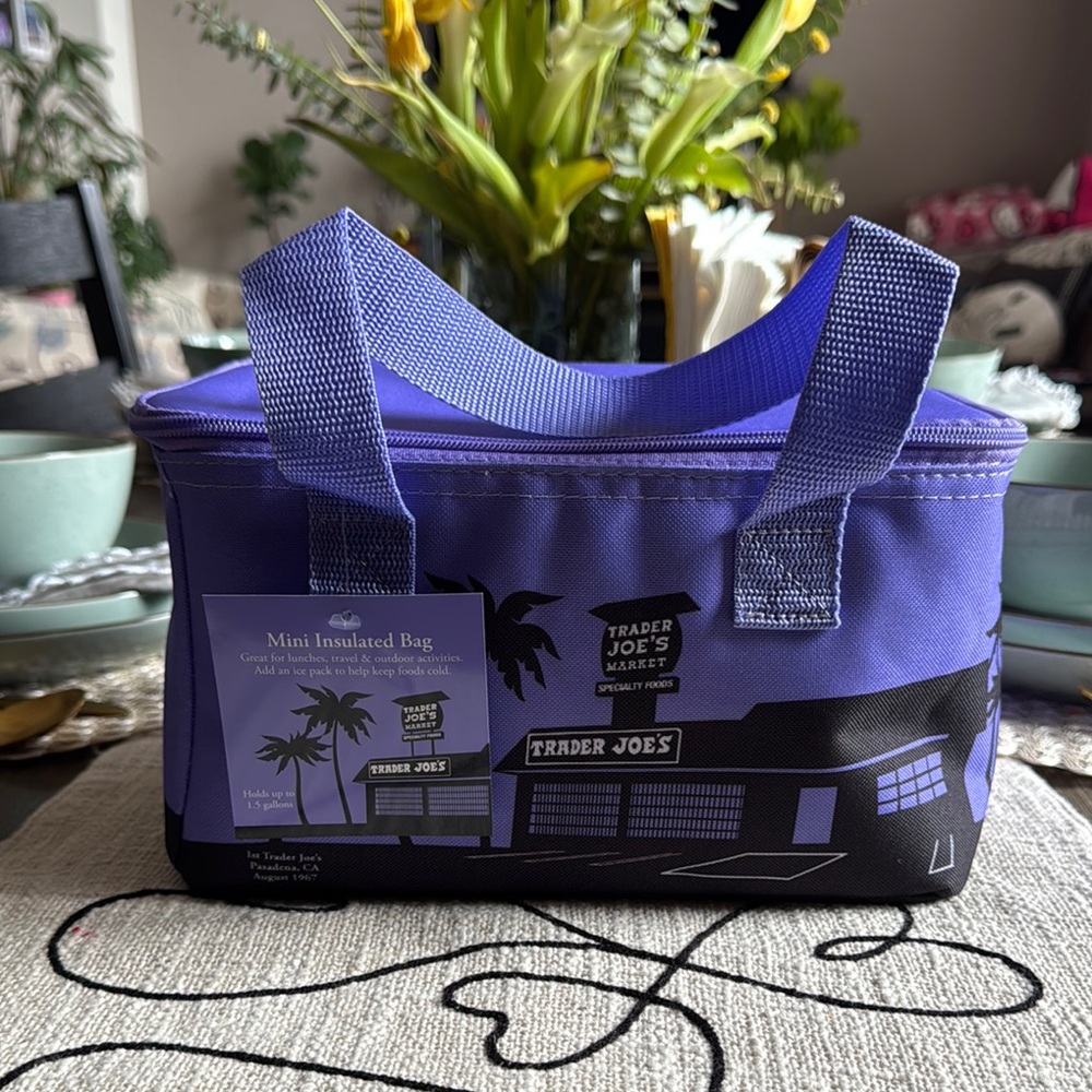 Trader Joe's Purple Mini Insulated Bag